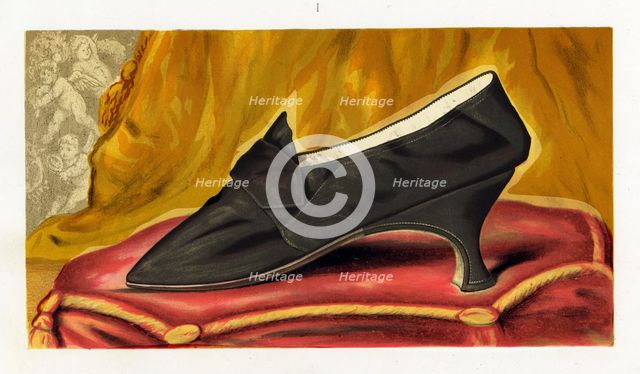 Shoe said to have belonged to Mary Queen of Scots, 1885.  Creator: Unknown.