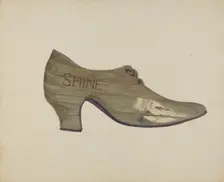 Shoe Shop Sign, c. 1937. Creator: Alfred Denghausen