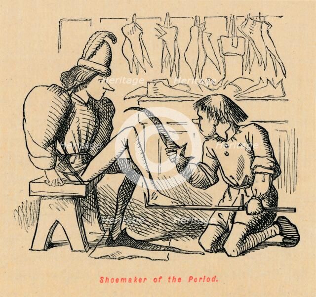 'Shoemaker of the Period', . Artist: John Leech.