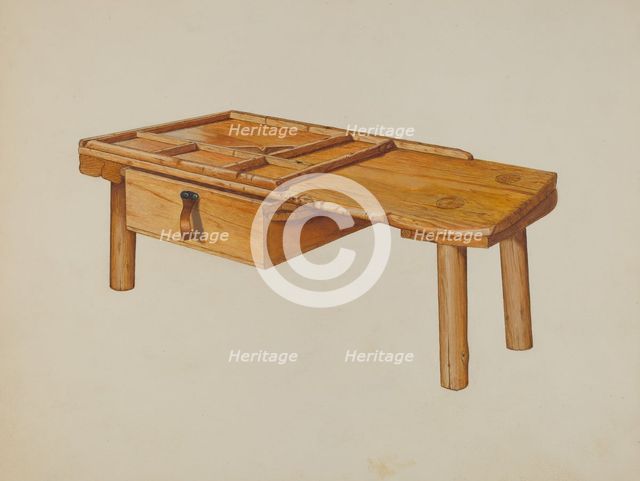 Shoemaker's Bench, c. 1937. Creator: Albert Ryder.
