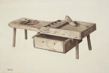 Shoemaker's Bench, c. 1941. Creator: Pearl Davis
