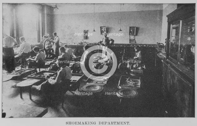 Shoemaking Department, 1915. Creator: Unknown.