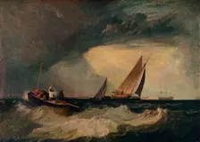 Shoeburyness Fisherman Hailing a Whitstable Hoy, aka The Pilot Boat, and The Red Cap c1809 Artist: JMW Turner