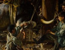 Shoeing the Ox, 1906-1910. Creator: John Singer Sargent