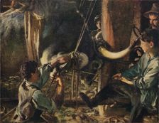 Shoeing the Ox c1910. Artist: John Singer Sargent