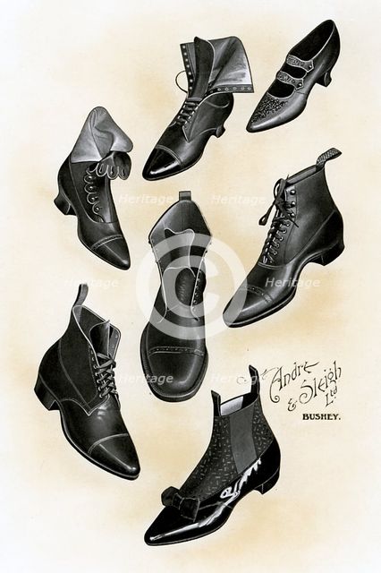 Shoes, 1902-1903.Artist: Andre & Sleigh