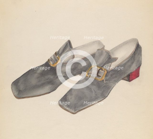 Shoes, 1935/1942. Creator: Nancy Crimi.