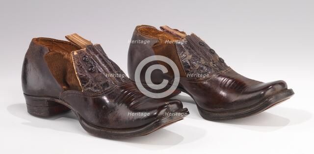 Shoes, American, ca. 1890. Creator: Unknown.