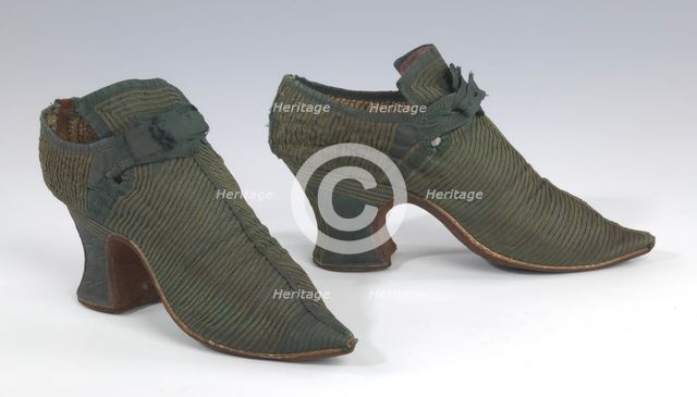 Shoes, British, 1700-1739. Creator: Unknown.