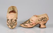 Shoes, British, 1710-49. Creator: Unknown