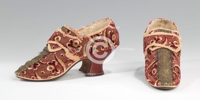 Shoes, British, 1732-59. Creator: Unknown.
