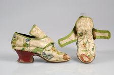 Shoes, British, 1740-59. Creator: Unknown