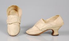 Shoes, British, 1750-69. Creator: Unknown