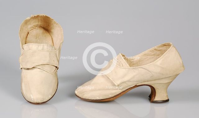 Shoes, British, 1750-69. Creator: Unknown.