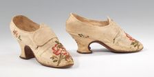 Shoes, British, 1750-70. Creator: Thomas Ridout