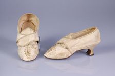 Shoes, French, third quarter 18th century. Creator: Unknown