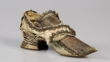 Shoes, possibly British, 1720-40. Creator: Unknown