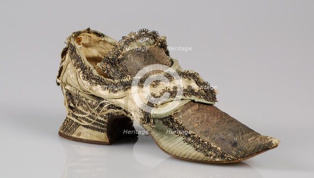 Shoes, possibly British, 1720-40. Creator: Unknown.
