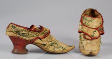 Shoes, possibly British, 1735-45. Creator: Unknown
