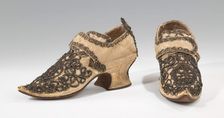Shoes, probably British, 1690-1729. Creator: Unknown