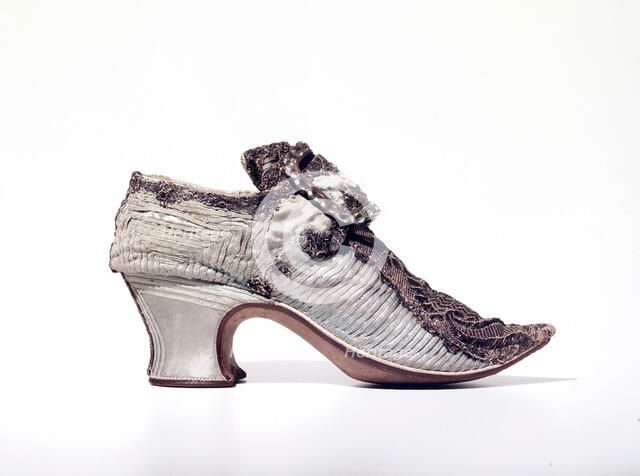 Shoes, probably British, 1700-1729. Creator: Unknown.