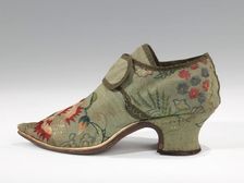 Shoes, probably British, 1720-49. Creator: Unknown