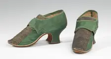 Shoes, probably British, 1730-55. Creator: Unknown