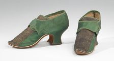 Shoes, probably British, 1730-55. Creator: Unknown