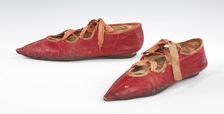 Shoes, probably British, 1795-1805. Creator: Unknown