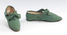 Shoes, probably British, 1810-29. Creator: Unknown
