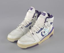 Shoes worn and signed by Karl Malone, 1985-2003. Creator: Converse