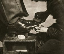 Shoeshine, New York, USA, mid 1930s. Creator: Unknown