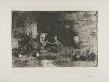 Shoesmith in Marocco, n.d. Creator: Mariano Jose Maria Bernardo Fortuny y Carbo