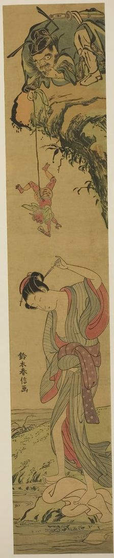Shoki in Love, c. 1768. Creator: Suzuki Harunobu