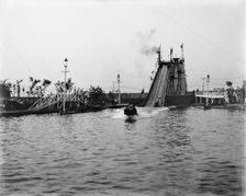Shoot the Shoots (i.e. Chutes), Coney Island, between 1903 and 1906. Creator: Unknown