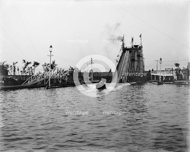 Shoot the Shoots (i.e. Chutes), Coney Island, between 1903 and 1906. Creator: Unknown.