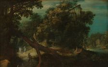 Shooters in a Forest Glade, c.1620-c.1661. Creator: Adriaen van Stalbemt