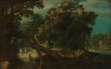 Shooters in a Forest Glade, c.1620-c.1661. Creator: Adriaen van Stalbemt