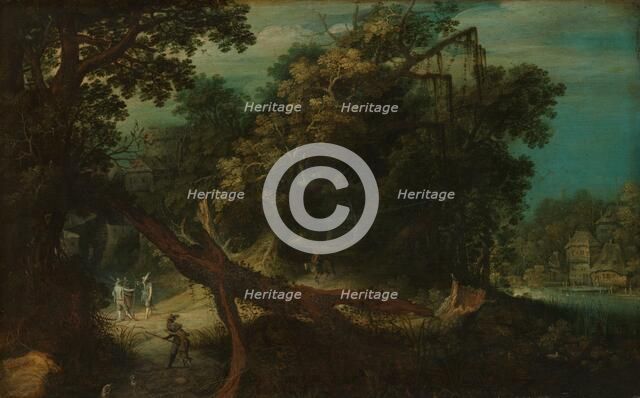 Shooters in a Forest Glade, c.1620-c.1661. Creator: Adriaen van Stalbemt.