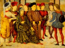 Shooting at Father's Corpse, c1462. Creator: Marco Zoppo