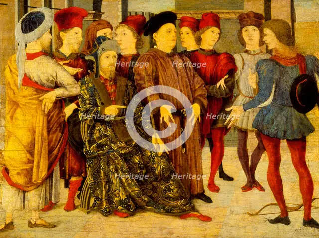 Shooting at Father's Corpse, c1462. Creator: Marco Zoppo.