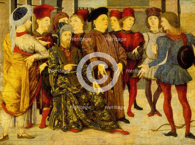 Shooting at Father's Corpse, c1462. Creator: Marco Zoppo.