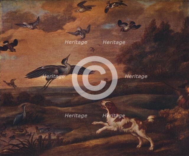 'Shooting Plover', late 17th century, (1922). Artist: Francis Barlow.