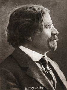 Sholom Aleichem (1859-1916) Russian Jewish writer, c1900. Creator: Unknown