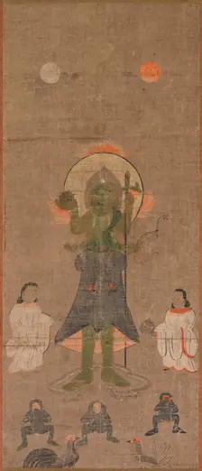 Shomen Kongo: The Blue-Faced Kongo, 17th century. Creator: Unknown