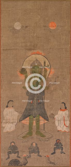 Shomen Kongo: The Blue-Faced Kongo, 17th century. Creator: Unknown.