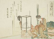 Shono, from an untitled series of the fifty-three stations of the Tokaido, Japan, c. 1804. Creator: Hokusai