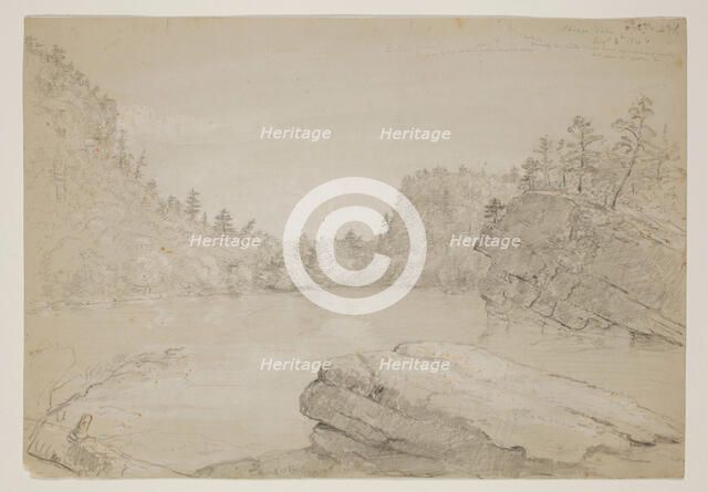 Shongo Lake, 1846. Creator: Thomas Cole.