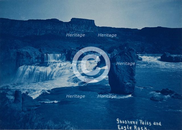 Shoshone Falls and Eagle Rock, c1900. Creator: Unknown.