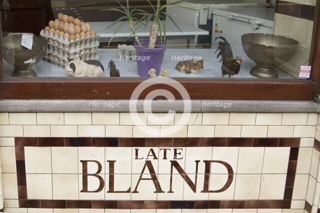 Shop window, St John Street, Islington, London, 2005. Creator: Derek Kendall.